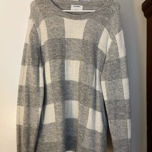 Grey & White Sweater